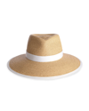 Eric Javits Fedora Cap In Peanut White