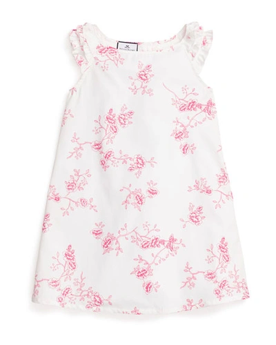 Petite Plume Kid's Amelie Floral Nightgown In Pink Multi