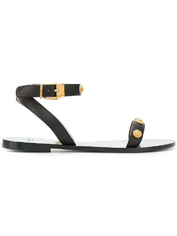 versace gold sandals