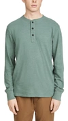 Rag & Bone Men's Standard Issue Slub-knit Basic Henley In Forest