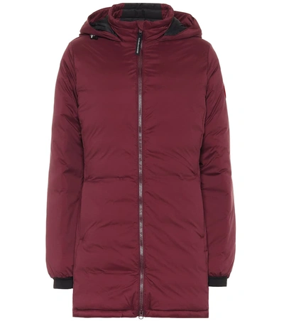 Canada Goose Camp Hoody Packable Mid-length Down Coat In Elderberry