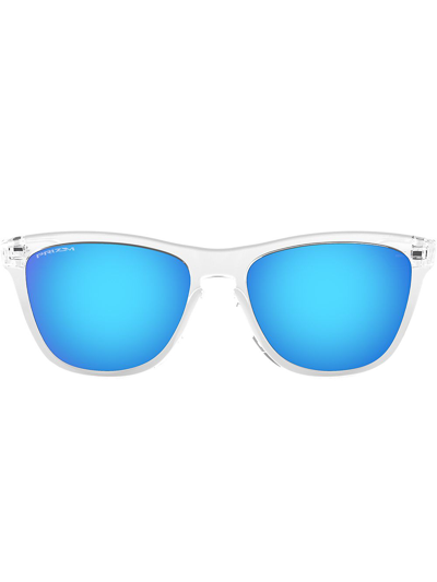 Oakley 55mm Round Flash Sunglasses In Blue