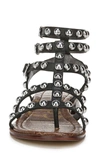 Sam Edelman Women's Eavan Studded Gladiator Sandals Women's Shoes In Black
