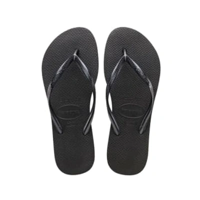 Havaianas Men's Shoes, Top Solid Flip Flop Sandals Men's Shoes In Black
