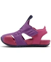 Nike Kids' Toddler Girls Sunray Protect 2 Stay-put Closure Sandals From Finish Line In Purple