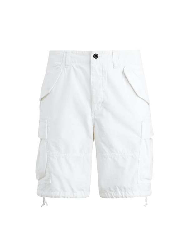 polo mens white cargo shorts