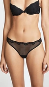Timpa Duet Sultry Sheer Lace Thong In Black