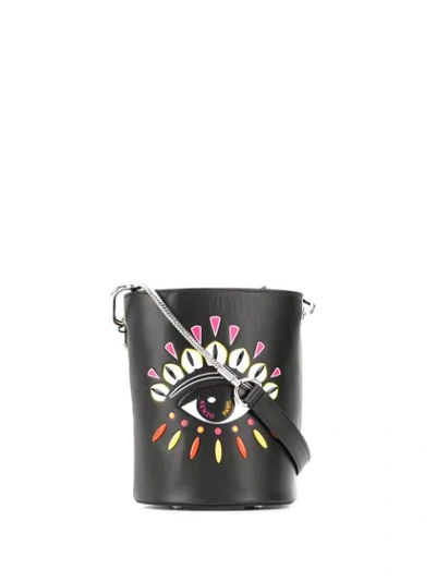 Kenzo Kontact Eye Mini Bucket Bag In Black