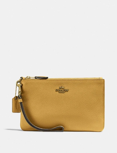 Coach Small Wristlet - Women's In Brass/sunlight