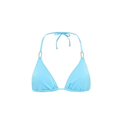 Melissa Odabash Blue Cancun Triangle Bikini Top