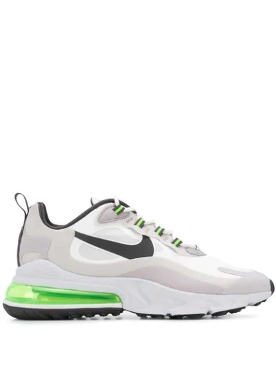 Nike Men's Air Max 270 React Casual Trainers From Finish Line In Summit White,vast Grey,silver Lilac,electric Green