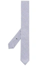 Thom Browne Striped Tie In Blue