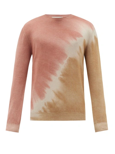 Altea Tie-dye Cashmere Sweater In Pink