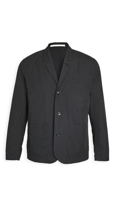 Norse Projects Lars Cotton-blend Blazer In Black