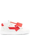 Off-white Arrow Low-top Leather Sneakers In White