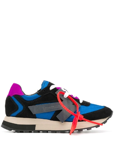 Off-white Hg Colorblock Runner Sneakers In Blue