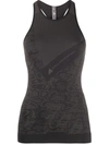 Adidas By Stella Mccartney Essentials Stretch-jacquard Tank In Black