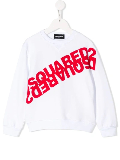 Dsquared2 Kids' Crew Neck Sweatshirt With White Writing