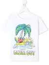 Stella Mccartney Kids' T-shirt Chill Out Island White