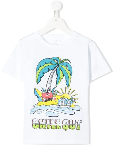 Stella Mccartney Kids' T-shirt Chill Out Island White