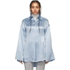 Acne Studios Oversized Satin Pajama Shirt In Oversized Satin Shirt