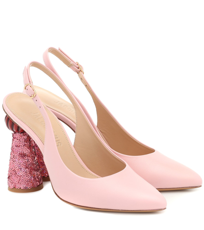 Jacquemus Les Chaussures Loiza Leather Pumps In Pink