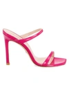 Stuart Weitzman Women's Aleena Patent Leather Mules In Peonia