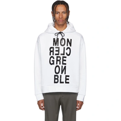 Moncler Letter Graphic Hoodie In White