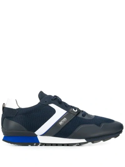 Hugo Boss Boss Parkour Runner Trainers In Blue