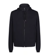 Sandro Orion Hooded Shell Jacket In Blue
