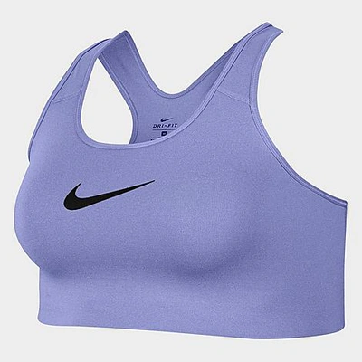 Nike Women's Swoosh Medium-support Sports Bra (plus Size) In Purple