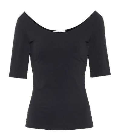 The Row Alto Jersey Top In Black