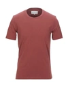 Maison Margiela T-shirt In Brick Red
