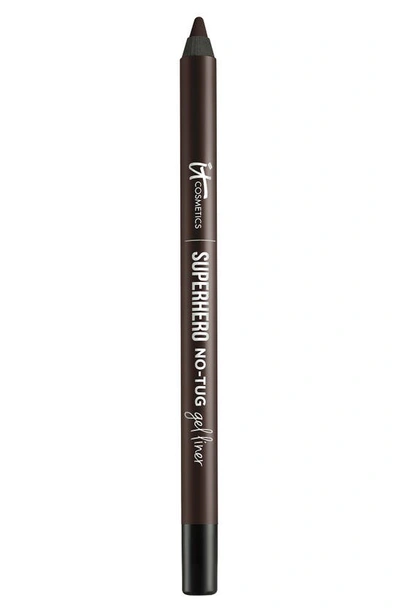 It Cosmetics - Superhero No Tug Sharpenable Gel Eyeliner Pencil- # Fantastic Espresso (rich Dark Brown) 1.2g/0.04
