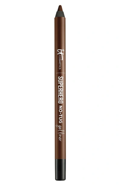 It Cosmetics Superhero No-tug Gel Eyeliner Brilliant Brown 0.042 oz/ 1.2 G In Brilliant Brown - Soft Natural Brown
