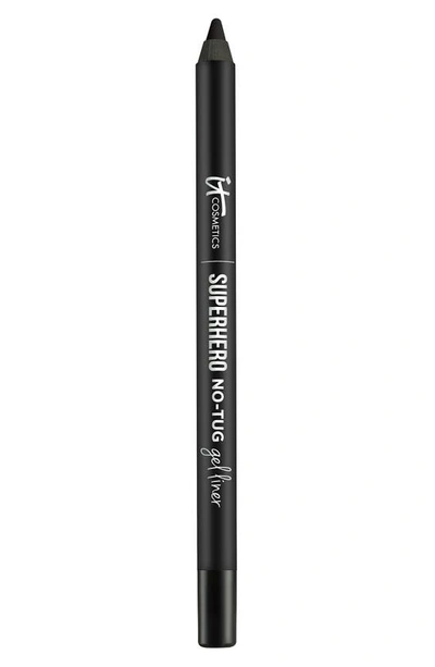 It Cosmetics - Superhero No Tug Sharpenable Gel Eyeliner Pencil - # Super Black (intense Ultra Black) 1.2g/0.042o