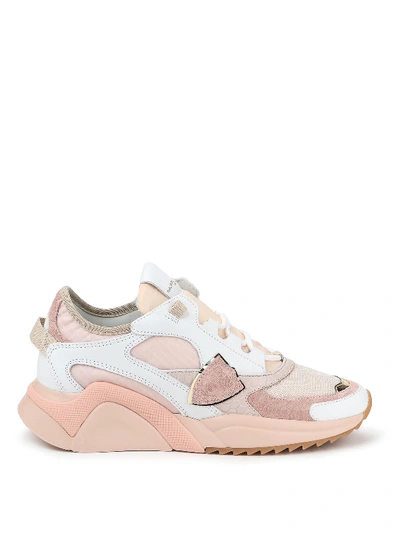 Philippe Model Eze L Sneakers In Rose-pink Tech/synthetic