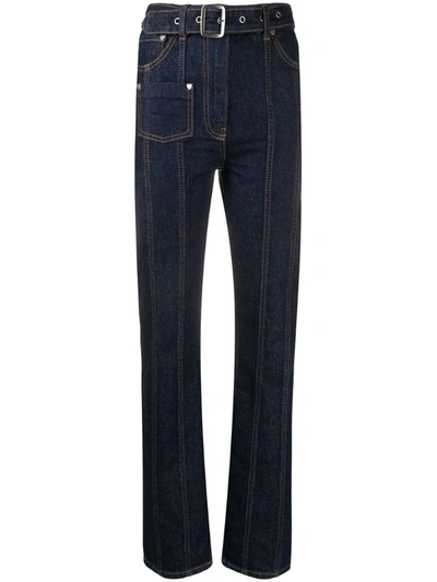 Saks Potts Denim High Waisted Jeans In Blue