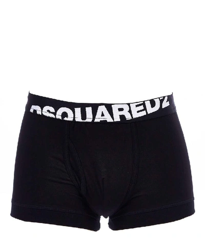 Dsquared2 Men's Black Cotton Boxer