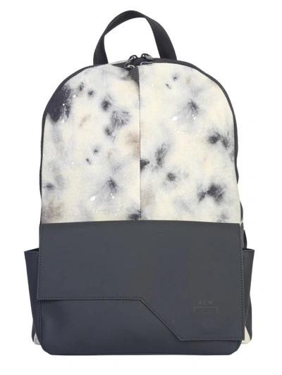 Diesel Red Tag Multicolor Polyurethane Backpack In Grey
