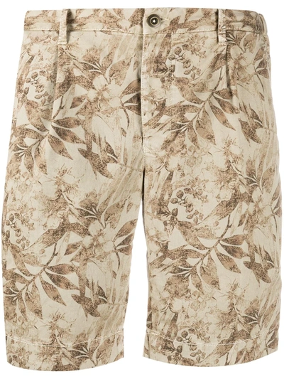 Incotex Camouflage Cargo Shorts In Multicolor
