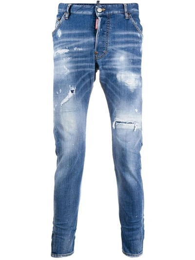 Dsquared2 Men's Blue Cotton Jeans