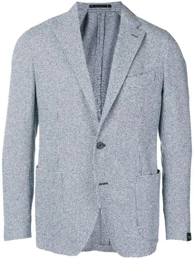 Bagnoli Sartoria Napoli Light Blue Cotton Blazer