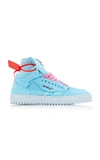Off-white Off Court Canvas High-top Sneakers In Blue