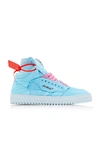 Off-white Off Court Canvas High-top Sneakers In Light Blue