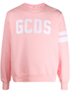 Gcds Sweatshirt With Embroidered Logo In Light Pink