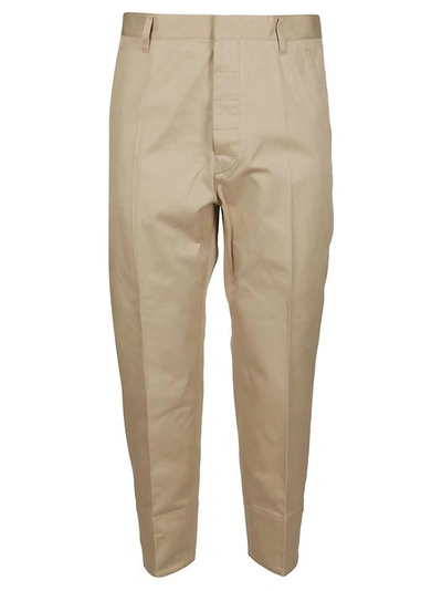 Dsquared2 Beige Cotton Cropped Pants