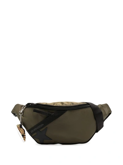 Golden Goose Logo Patch Belt Bag In Green