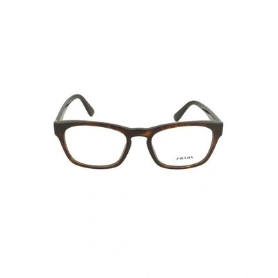 Prada Men's Brown Acetate Glasses