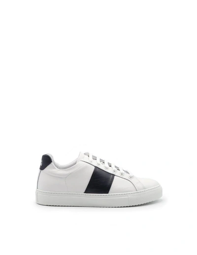 National Standard Men's White Leather Sneakers